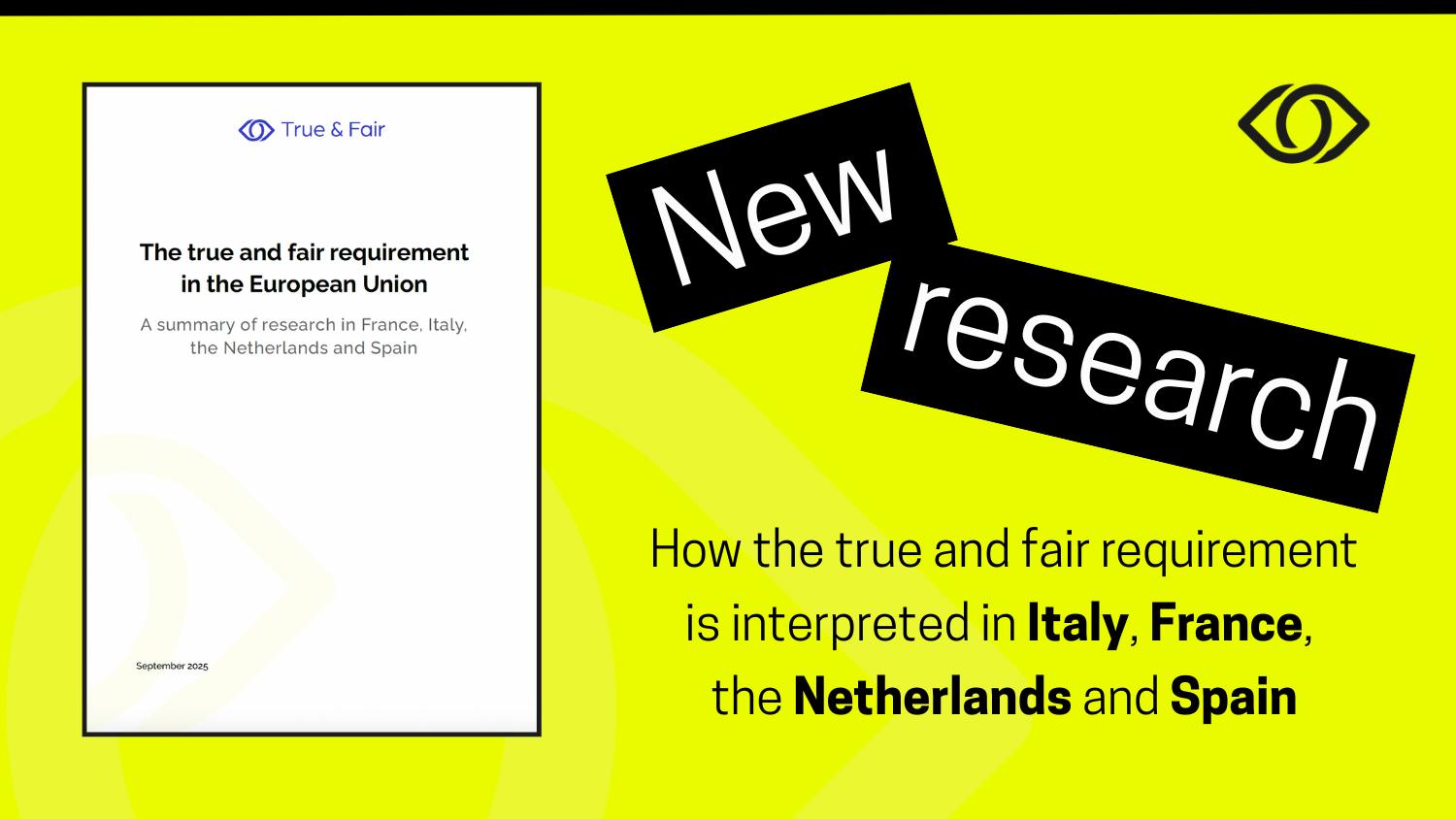 New Research on True and Fair in the EU