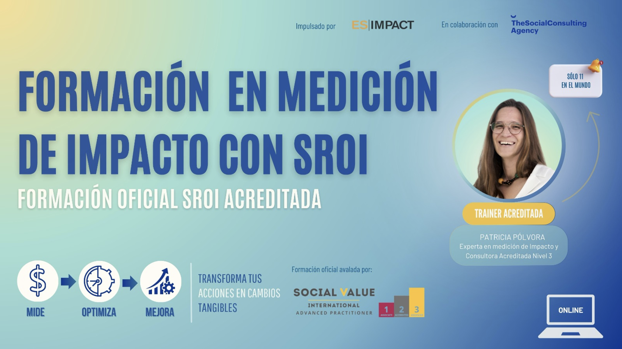 Online Level 2 Social Value and SROI Practitioner Training by EsImpact (Spanish)