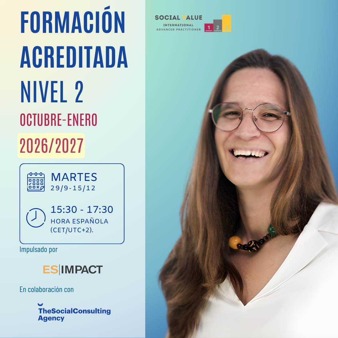 Online Level 2 Social Value and SROI Practitioner Training by EsImpact (Spanish)