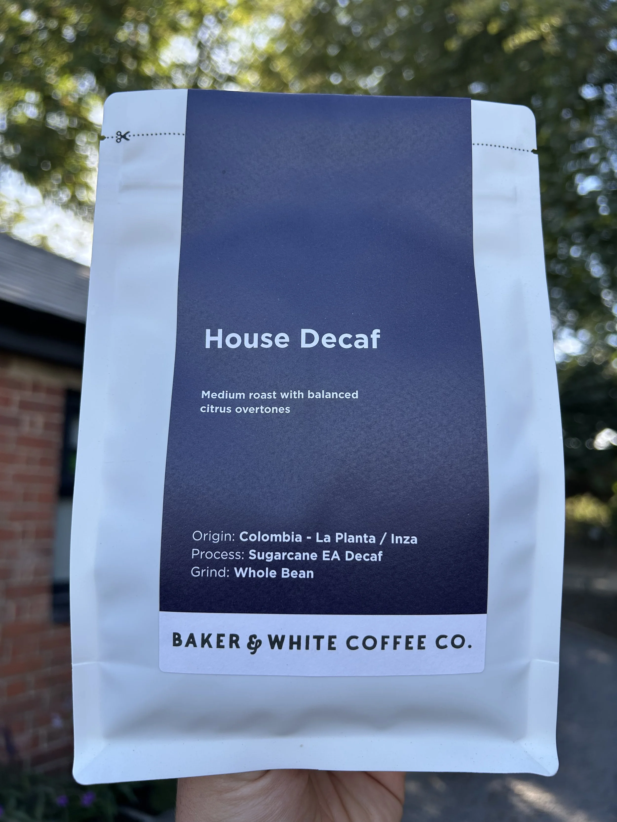 Baker & White Coffee Co - House Decaf 250g