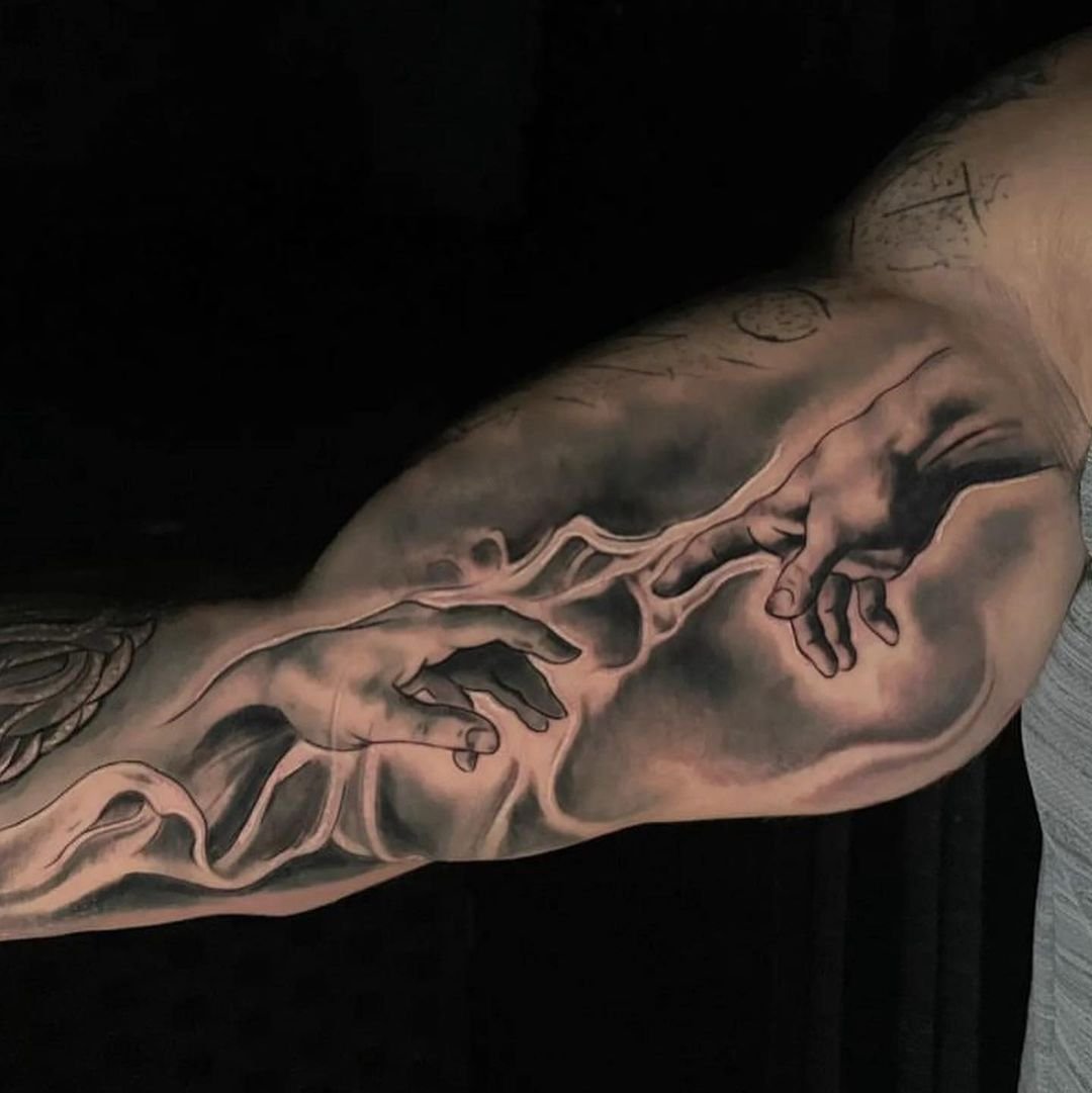 Creation of Adam tattoo tattoos creationofadam adam god michelan   TikTok