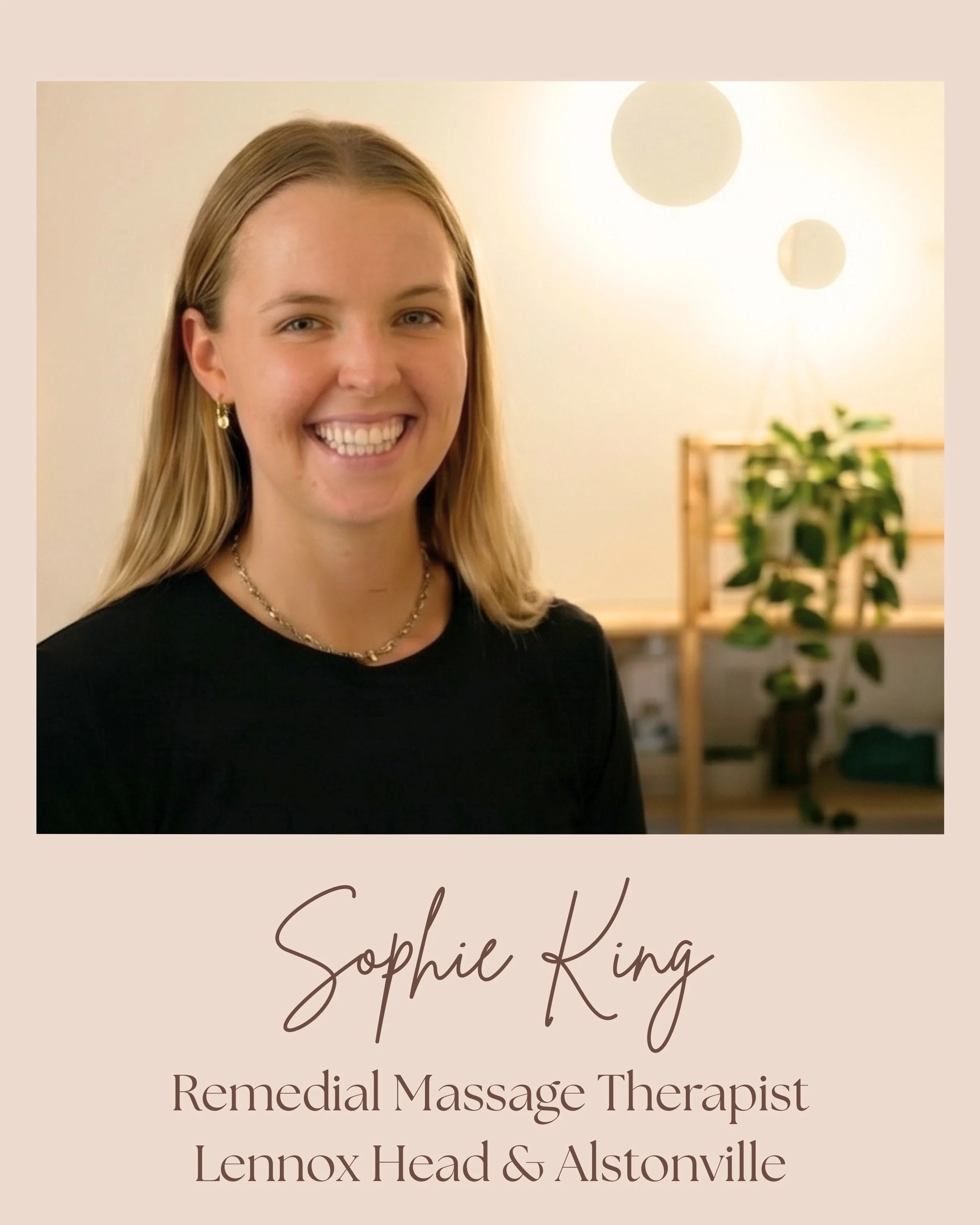 🎉💕 WELCOME SOPHIE 💕🎉 Sophie King is joining our team as a Remedial Massage Therapist ✨ She is a beautiful soul with a passion for massage and helping people feel their best, very lucky to have her joining us and so happy she&rsquo;ll be offering 