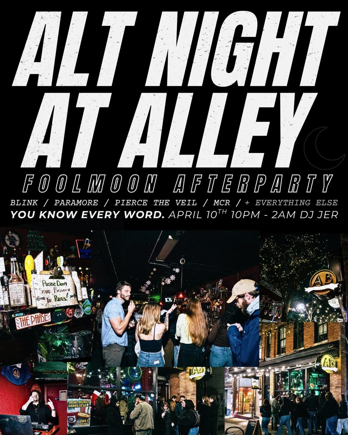 you know every word.
friday, april 10th &bull; 
10pm dj jer @ alley