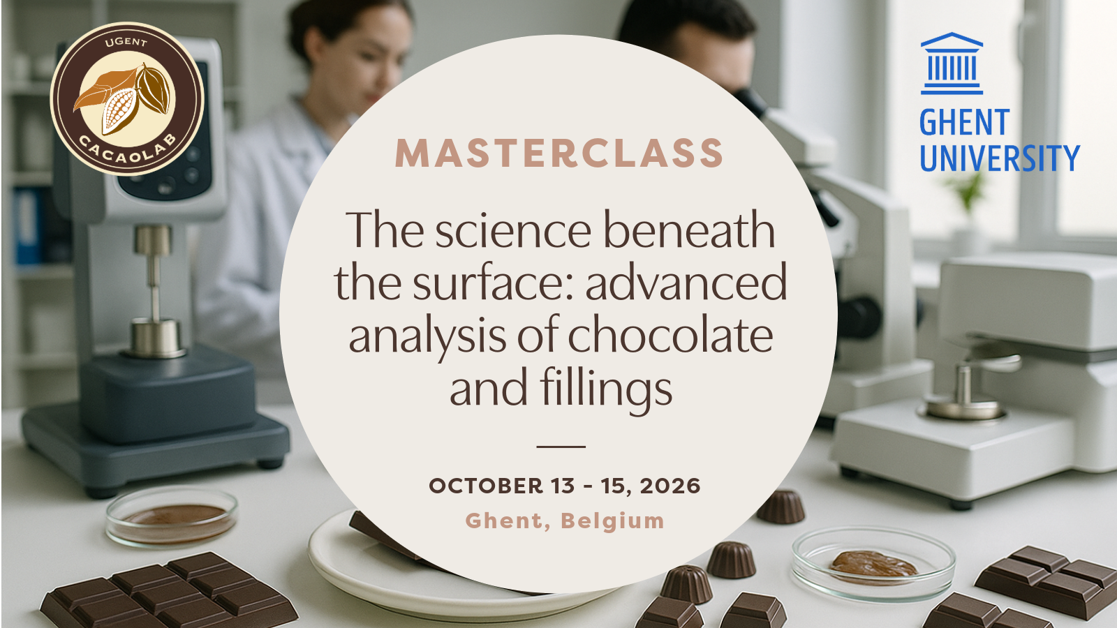 Masterclass - The science beneath the surface: advanced analysis of chocolate and fillings