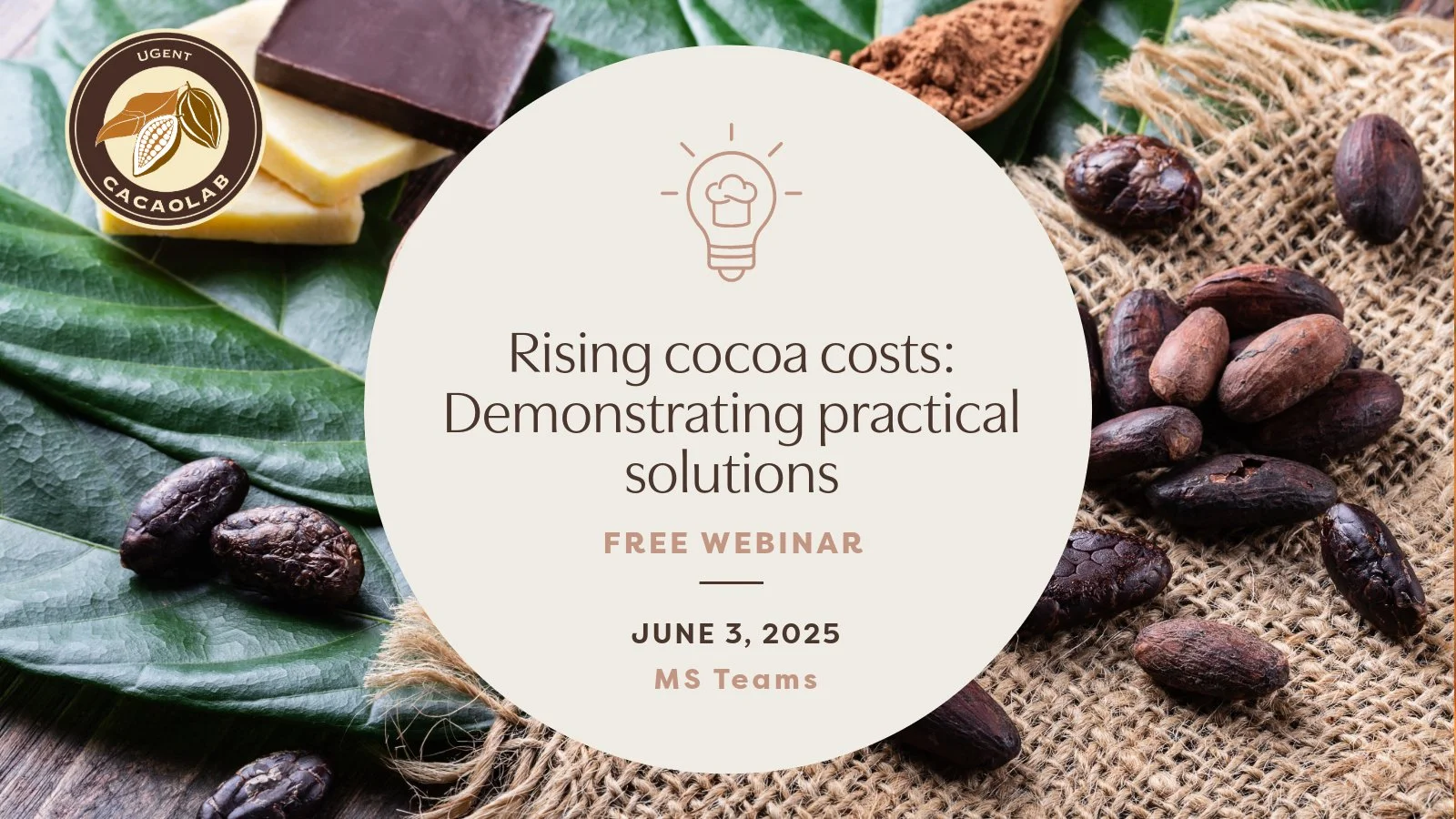 Webinar - Rising Cocoa Costs: Demonstrating Practical Solutions — Cacaolab