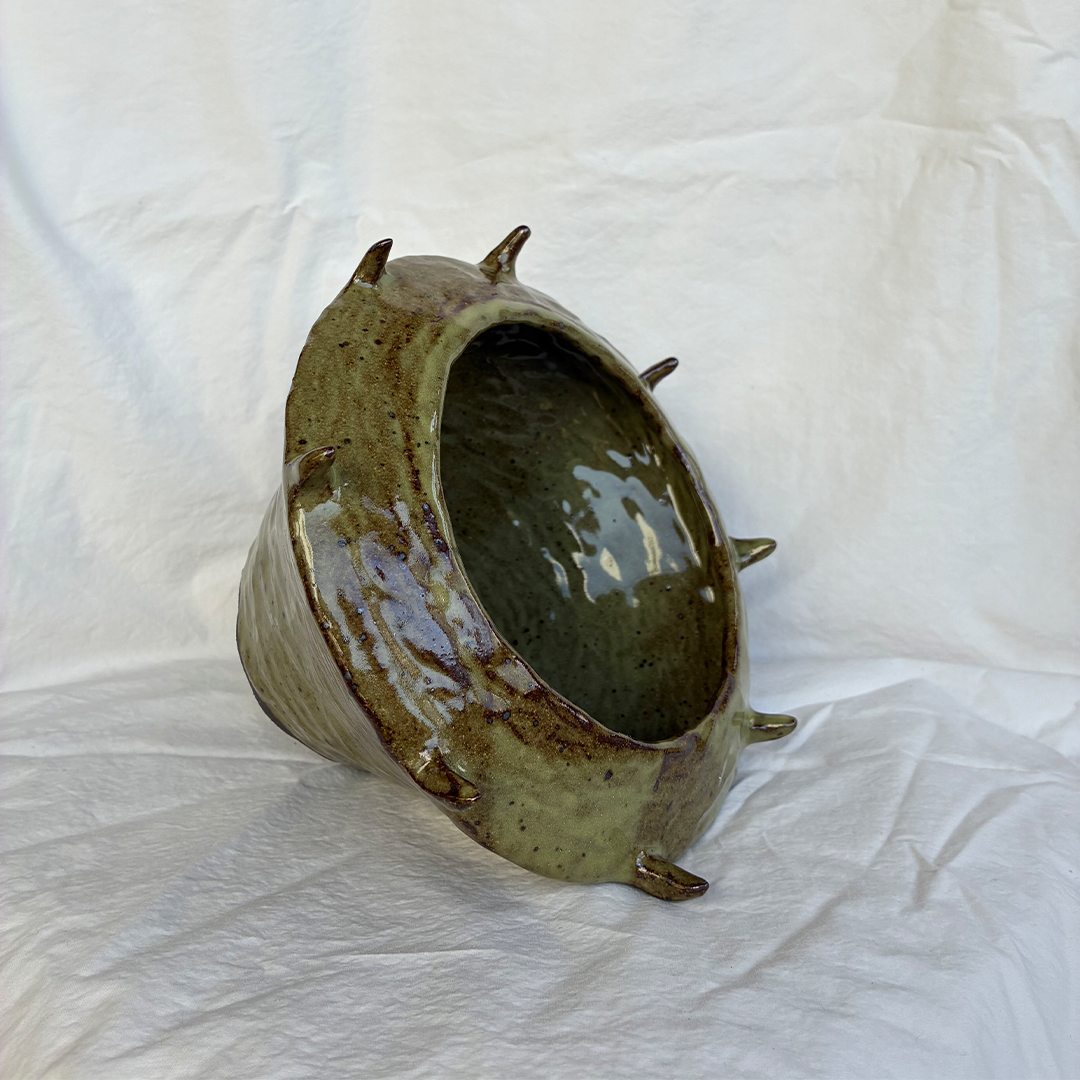 Wide Green Vessel