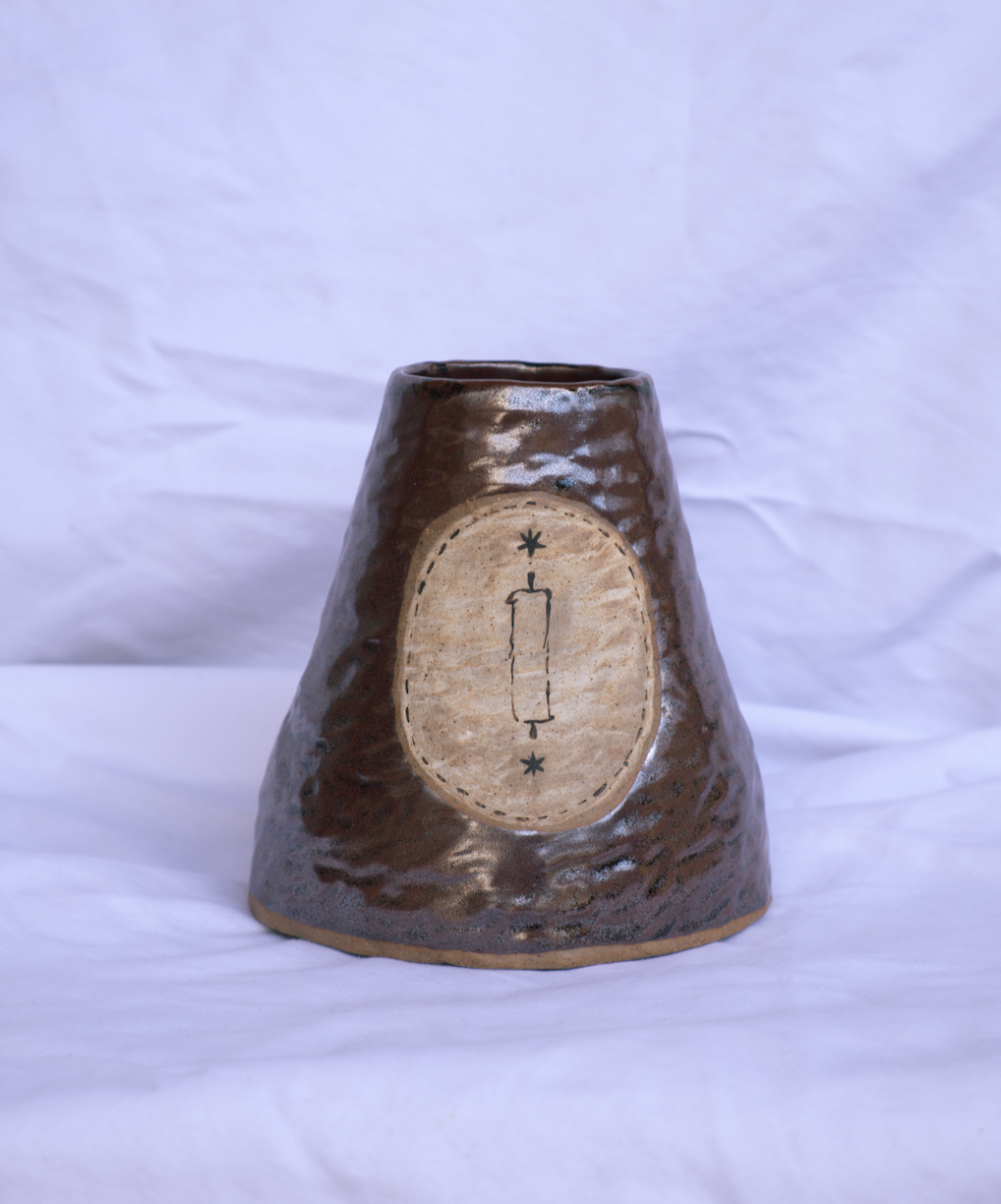 Burning Candle Vase