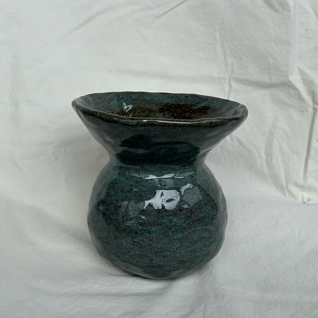 Blue Bulb Vase I