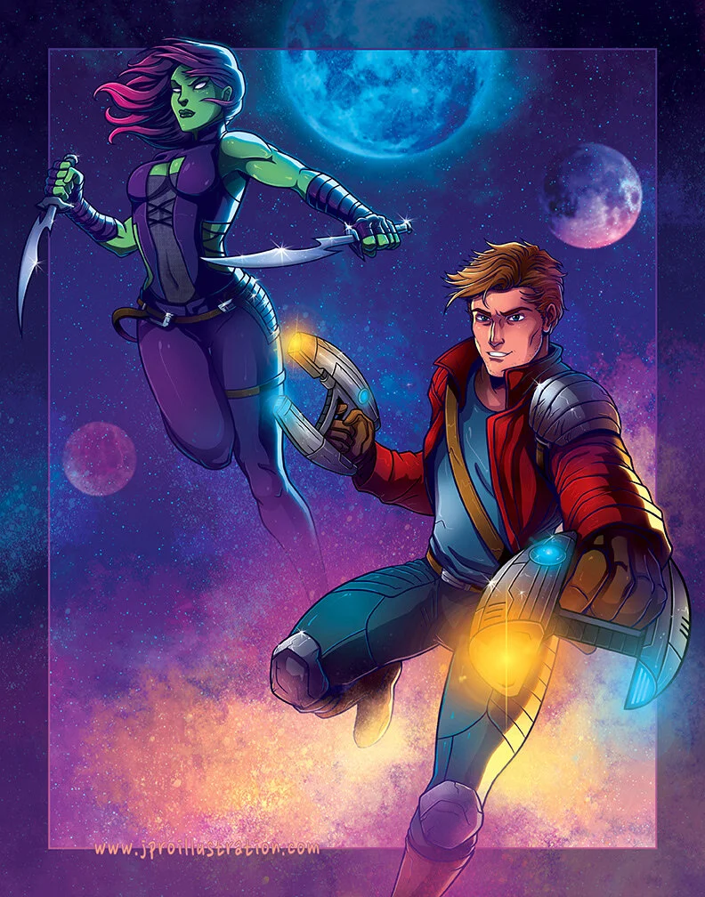 Star-Lord and Gamora