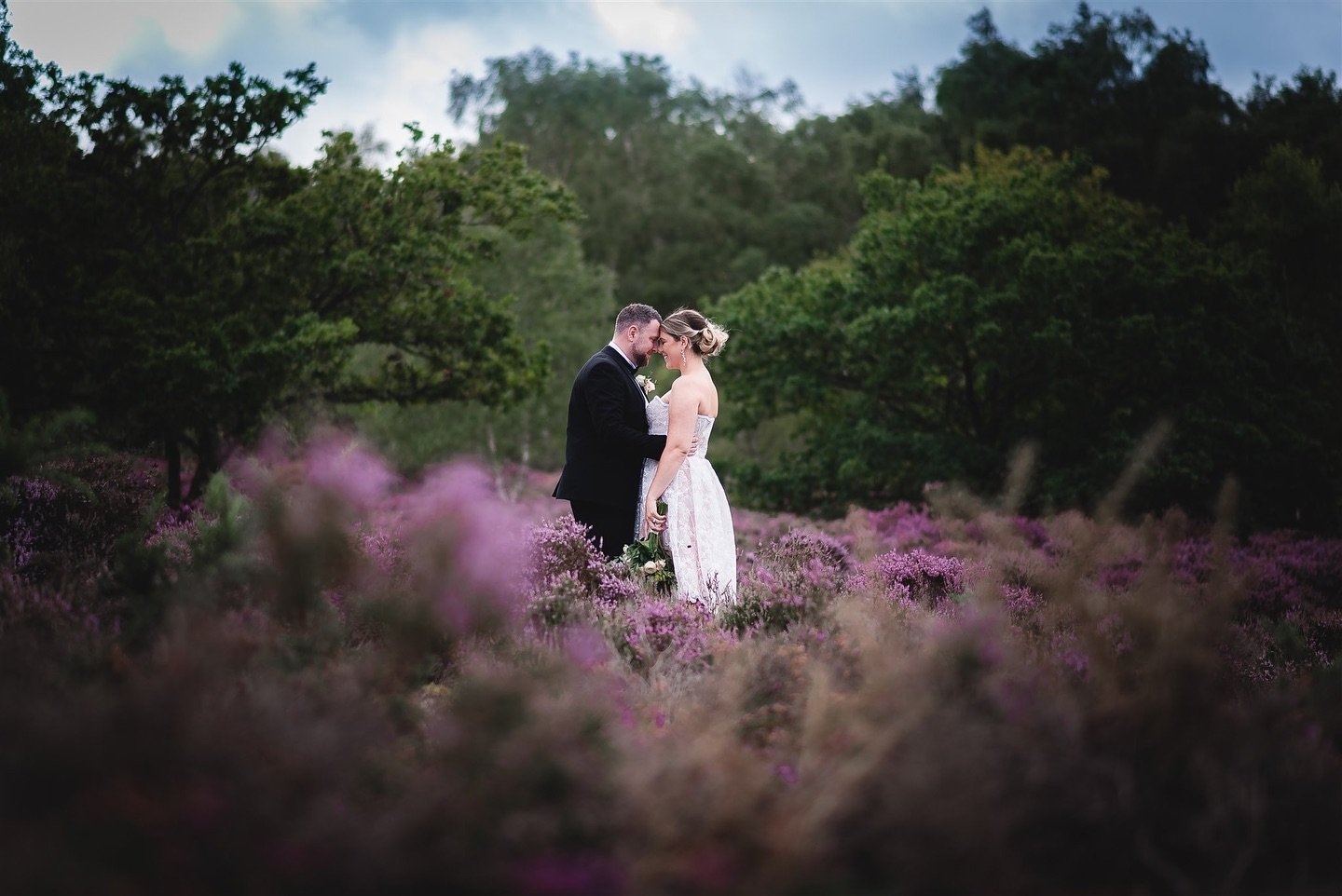For my full portfolio click the link in bio&hellip;. Love blooms in the most enchanting places. Here Sammi and Ronan, hand in hand, stand amidst the vibrant purple heather, a perfect backdrop after their magical wedding ceremony. May their journey be