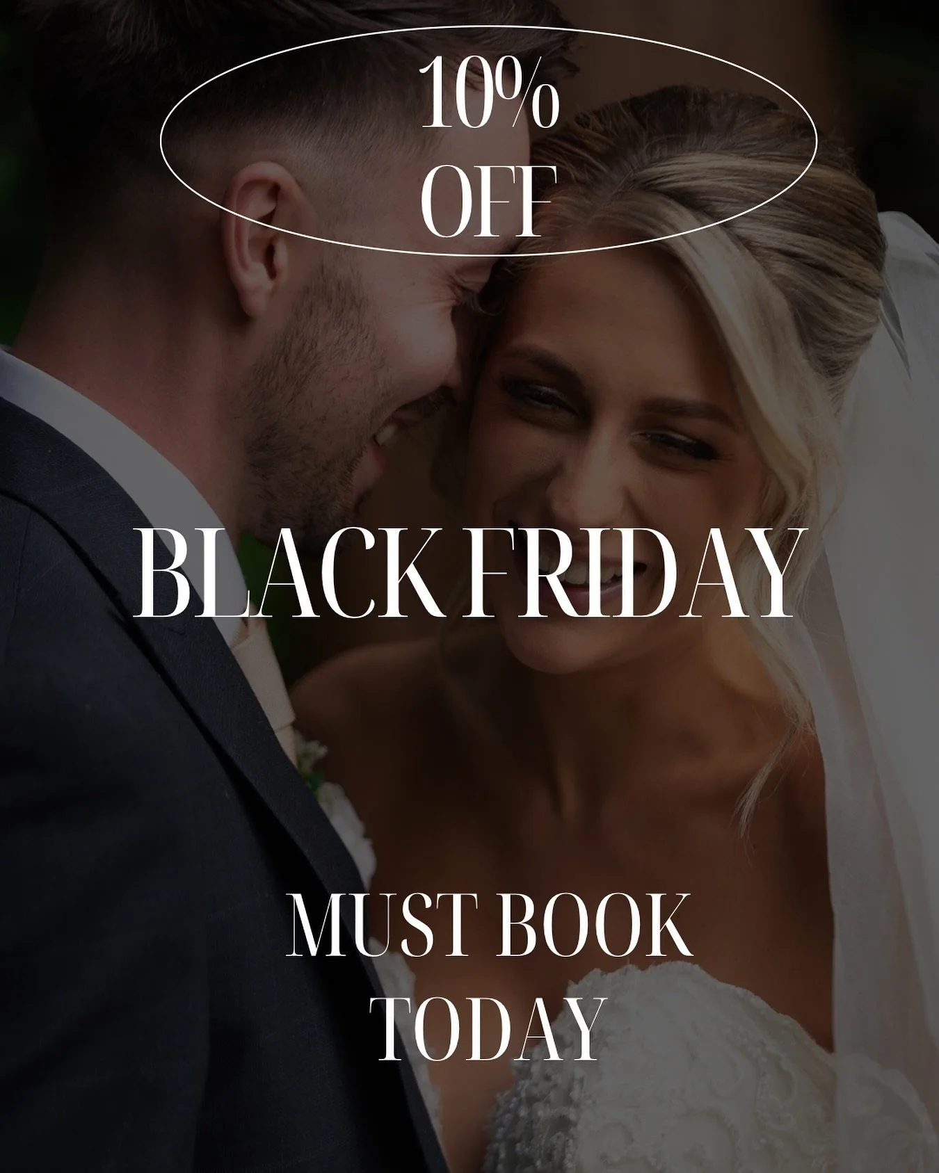 10% OFF FULL DAY WEDDING PACKAGE

Book your wedding photography today!

DM or comment below

#gettingmarried2025 #blackfridayweddingphotography #weddingphotography