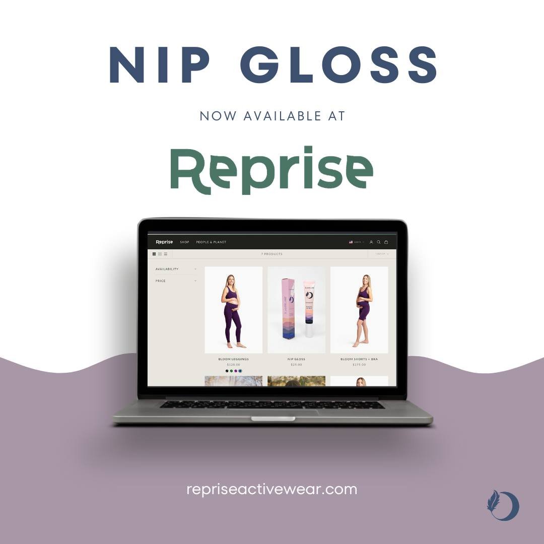 NEWSFLASH: Nip Gloss is now carried by @repriseactivewear.

We are huge cheerleaders for the mission at Reprise to remove the toxic chemicals in our clothing and support the environment&mdash;and we&rsquo;re so excited that Reprise customers will now