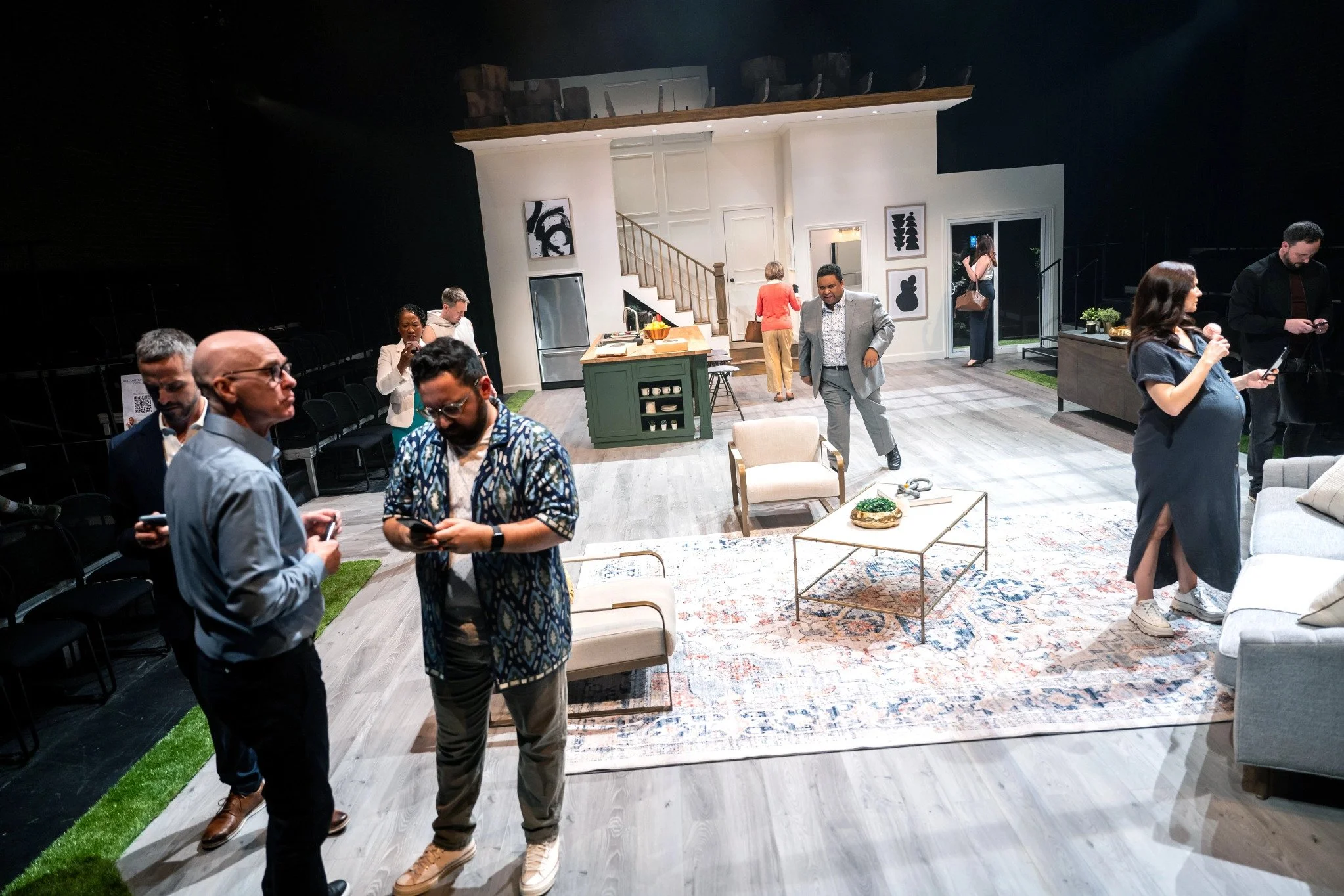 The cast of The Bidding War at Crow's Theatre