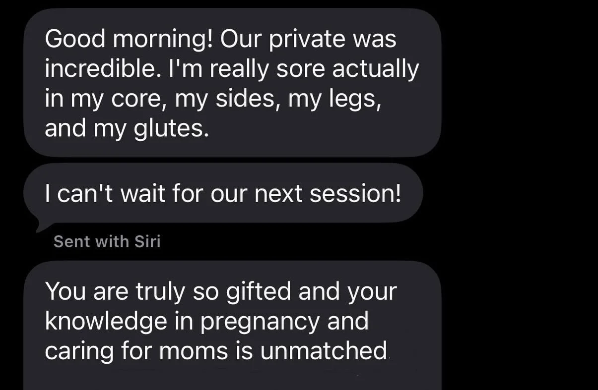 Strong through every season. Prenatal Pilates focused on pelvic stability, deep core and breath.