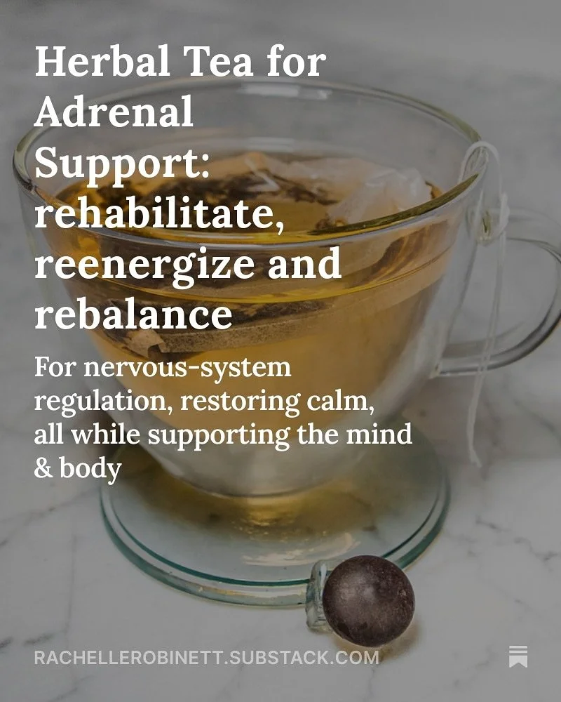 Herbal Tea for Adrenal Support: rehabilitate, reenergize and rebalance &mdash; featuring Corcyceps, Ashwagandha, Holy Basil and more.

Get the Herbal Tea for Adrenal Support: recipe, plus access to a full archive of resources, including links, podcas