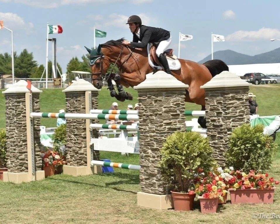 Show jumping at Lake Placid Horse Shows.