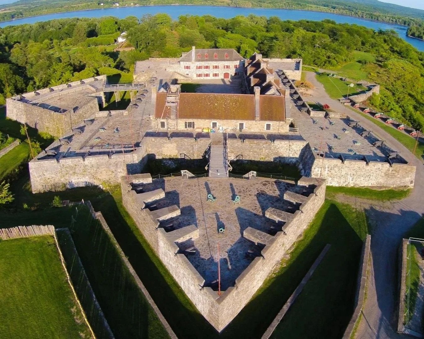 Historic Fort Ticonderoga on Lake Champlain in the Adirondacks.