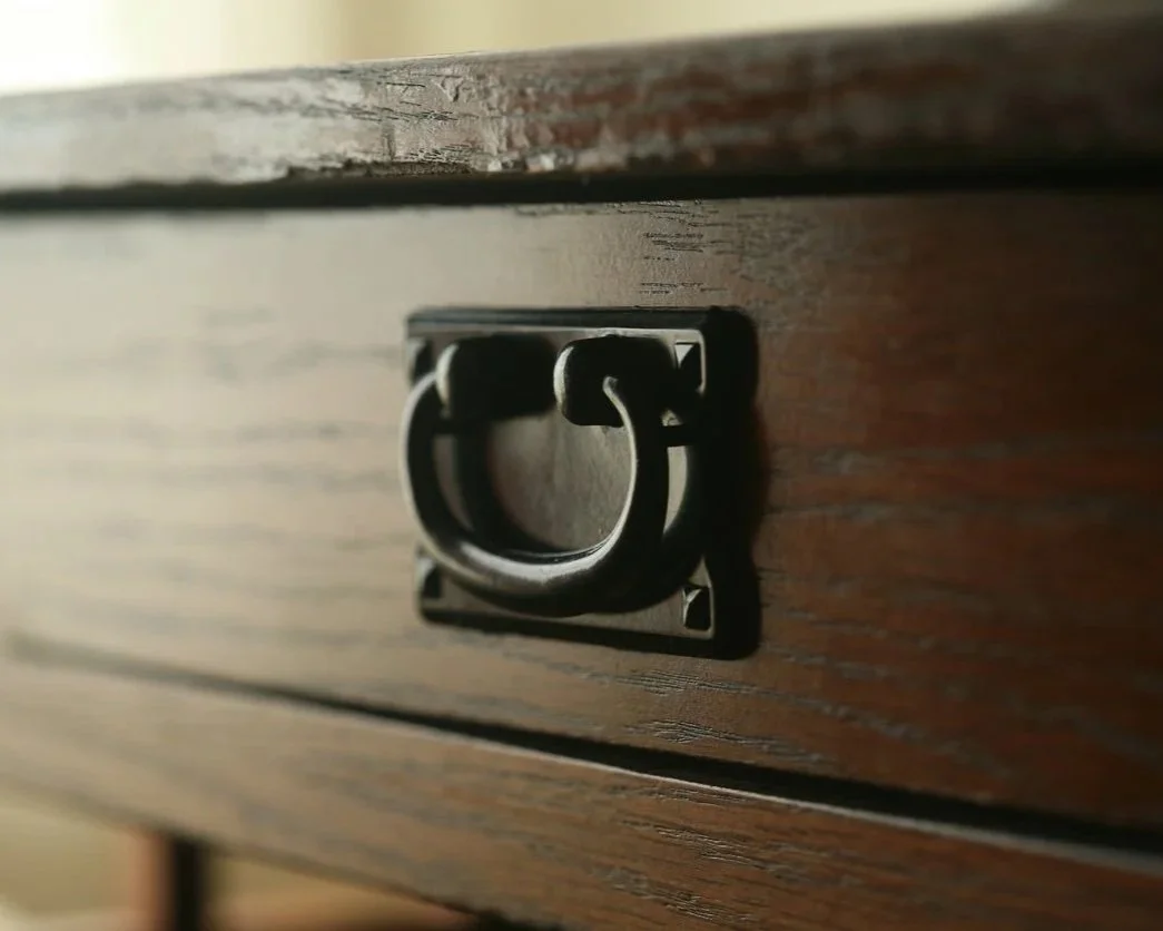 Stickley furniture drawer handle.