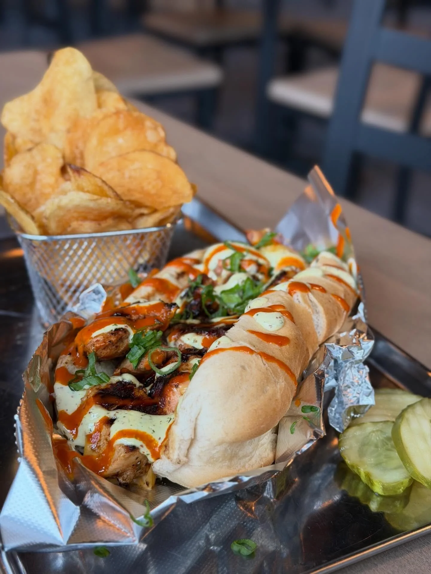 Timber and Thyme's buffalo chicken philly at Gore Mountain in North Creek, NY.