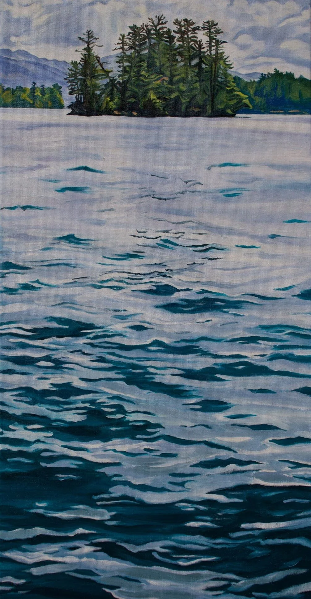 Adirondack scene created by painter Deb Kahler.