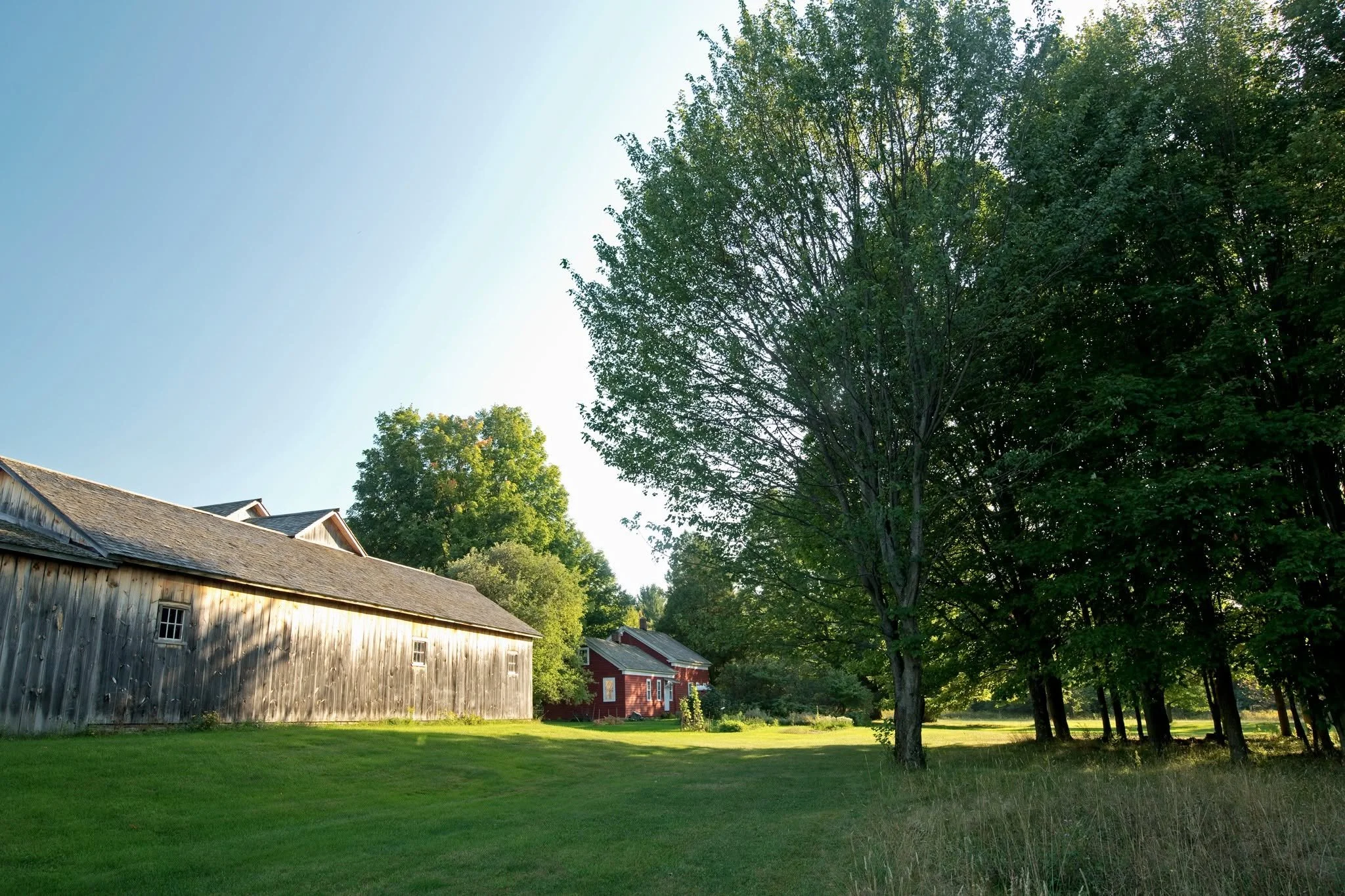 Barns on the Almanzo Wilder Farm and Homestead in the Adirondacks.