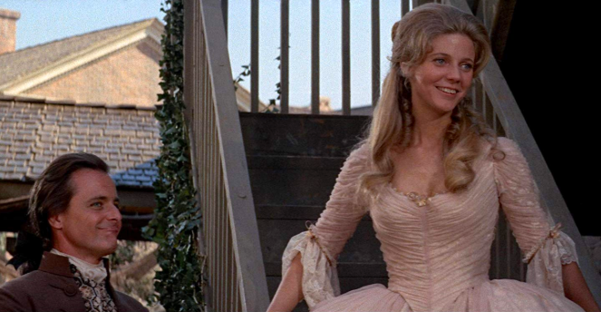 William Daniels and Blythe Danner star in the movie muscial 1776 playing at Tannery Pond Center on July 4 in the Adirondacks.