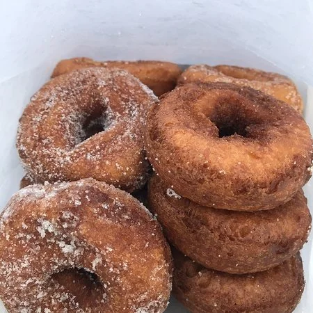 Rulfs Orchard cider donuts in the fall in the Adirondack Champlain Valley