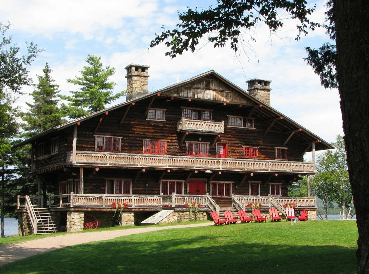 Main Lodge at Great Camp Sagamore in the Adirondacks.