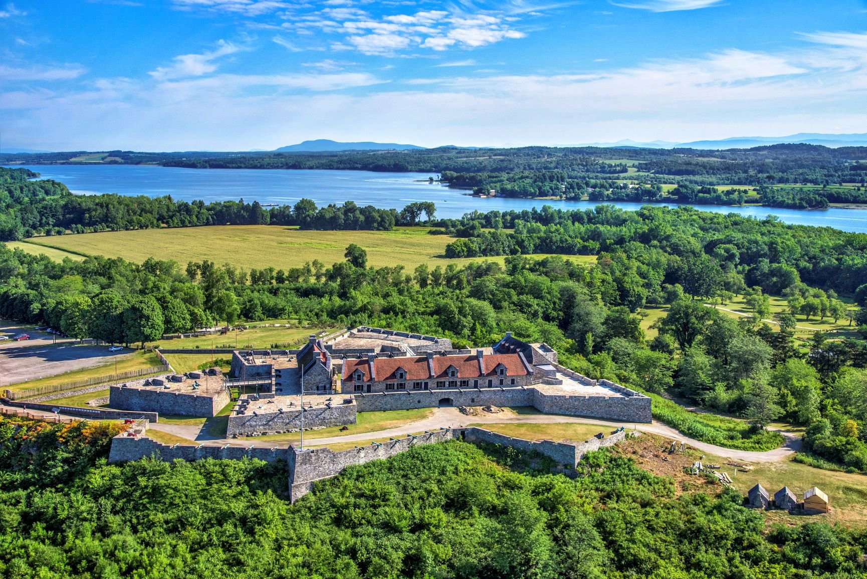 Fort Ticonderoga overlooking Lake Champlain