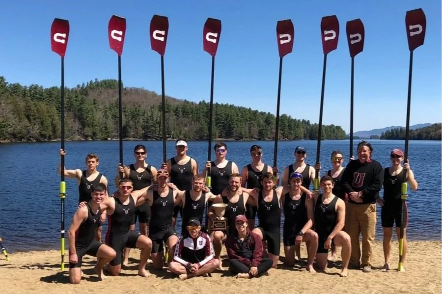 Union College Men's rowing team at the Great Adirondack Crew Race.