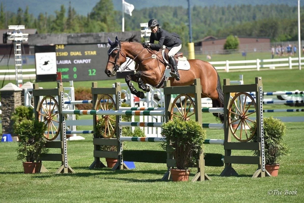 show jumping at the Lake Placid Horse Shows.