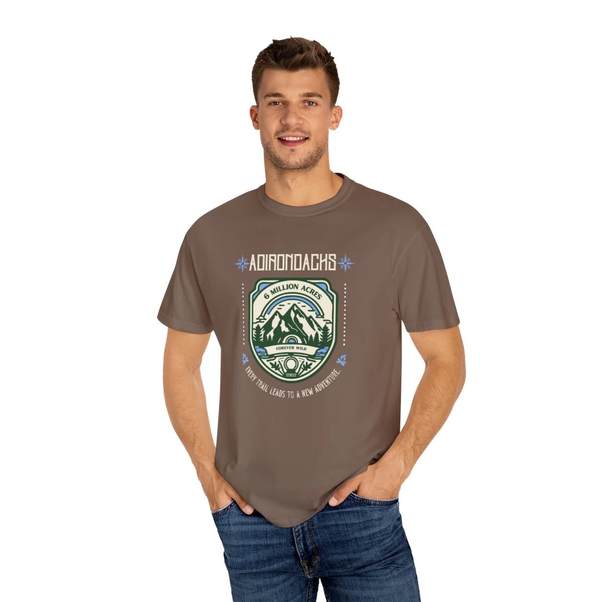 Creek AMAN’S PLACE IS ON HIS BOATT-SHIRT Men's Boating T Shirt – Boat Up