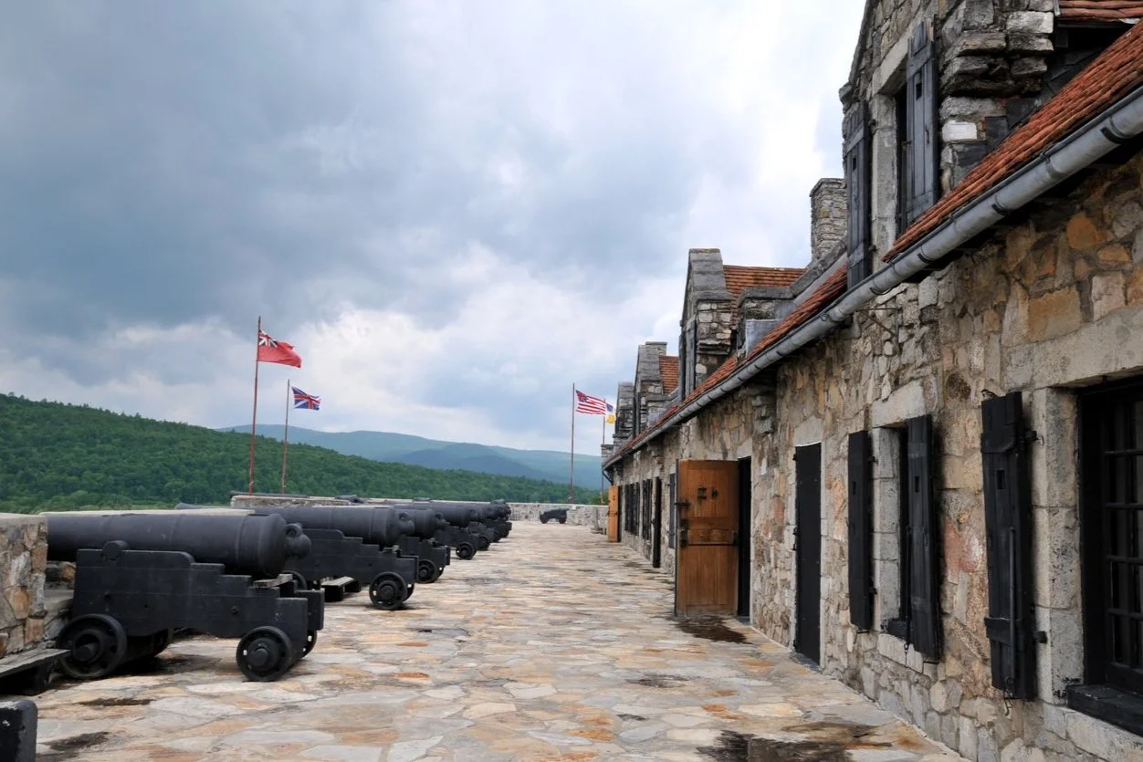 Cannons at Fort Ticonderoga in the Adirondacks.