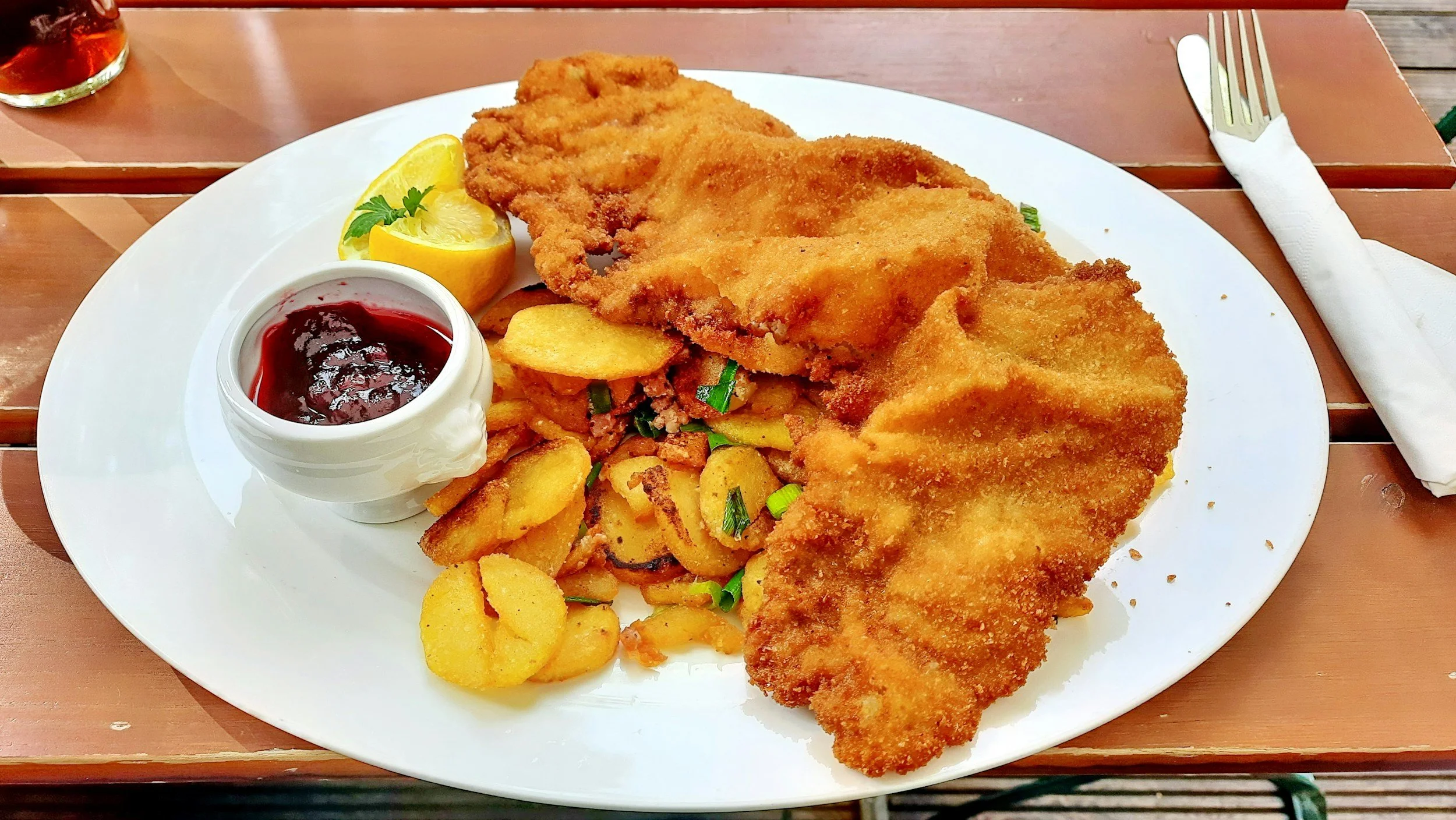 Paradox brewery schnitzel for Oktoberfest