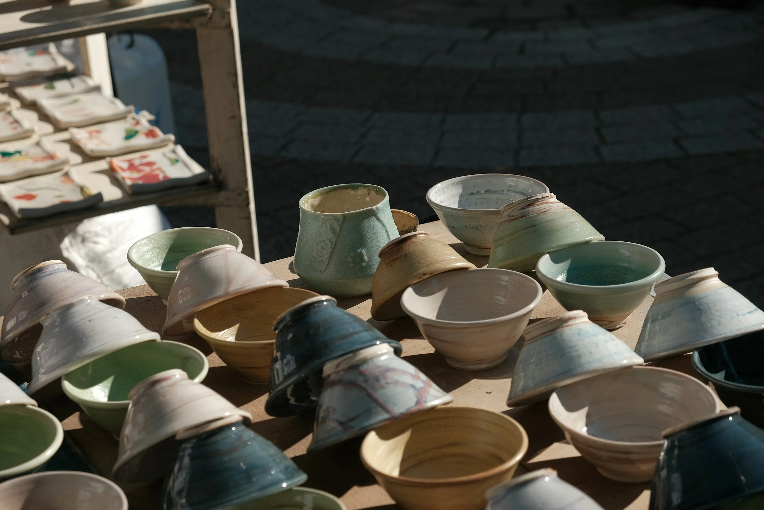 Hand-crafted bowls fit for a chili tasting in Old Forge.