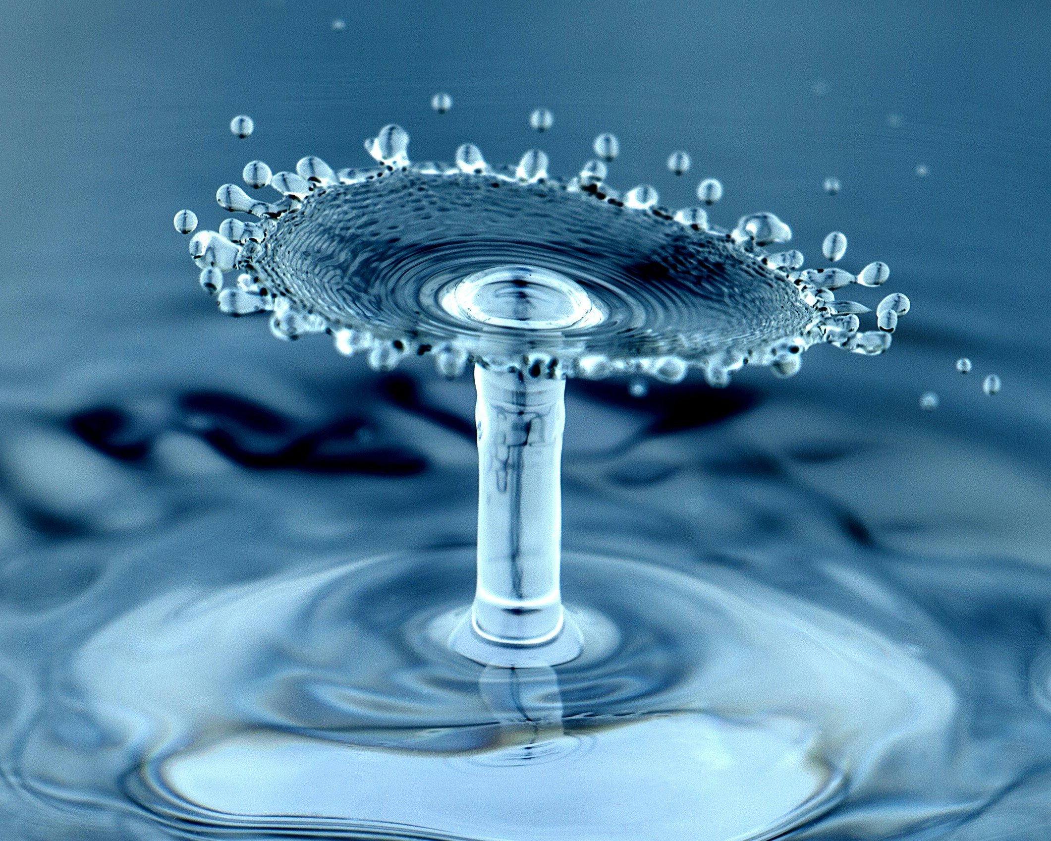 Water drop representing sustainability.