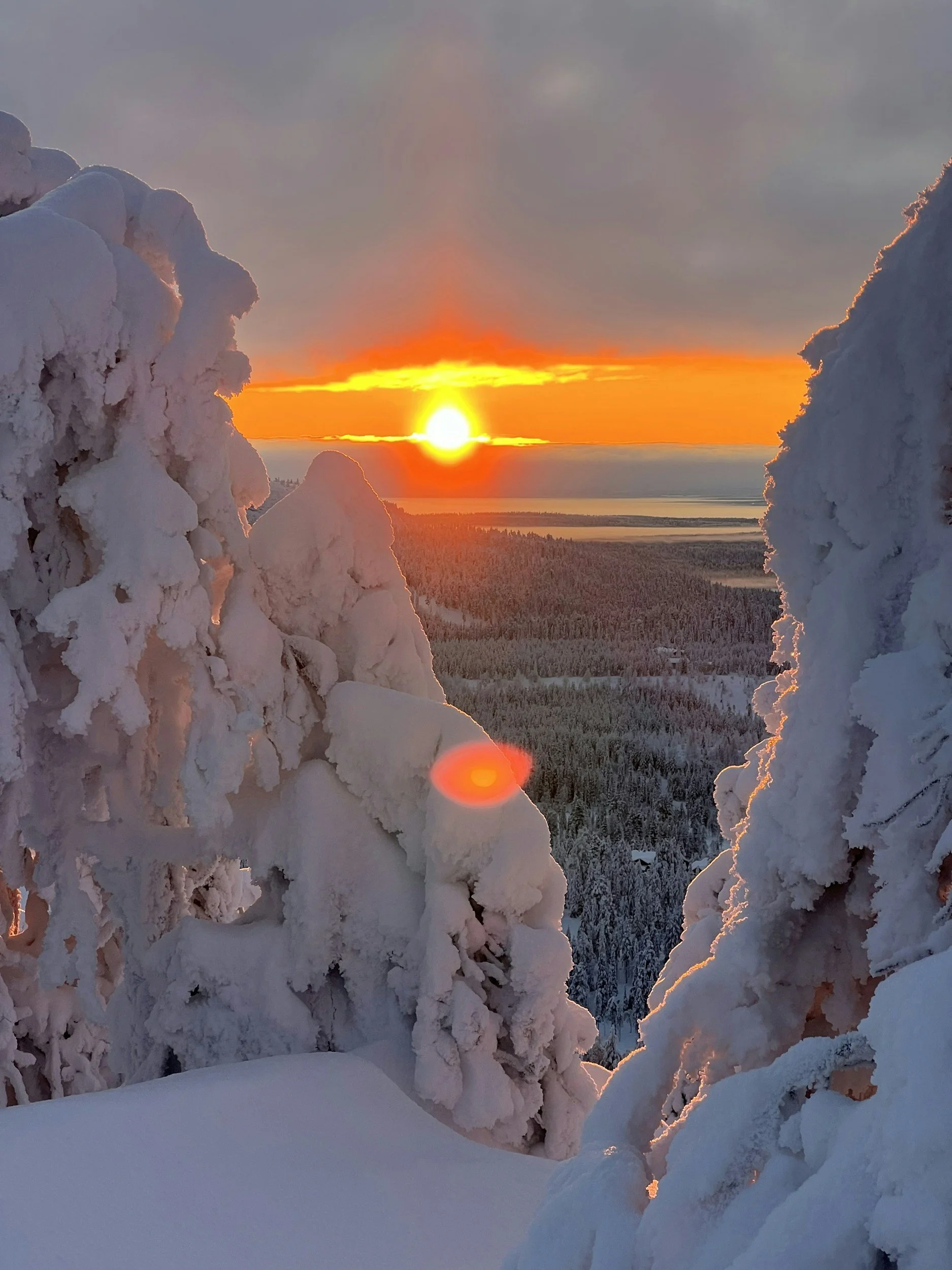 sunrise on easter morning at Gore Mountain