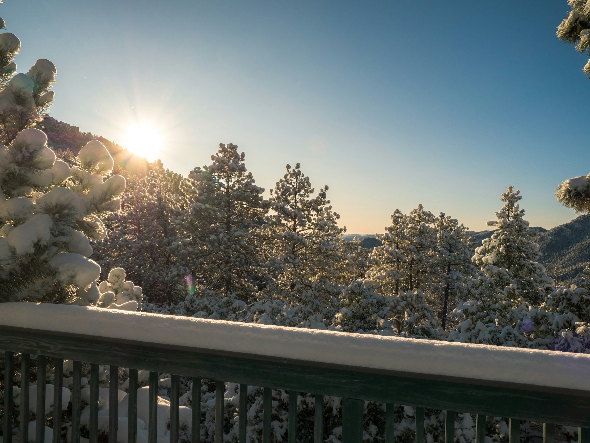 Sunrise at easter in the Adirondacks.