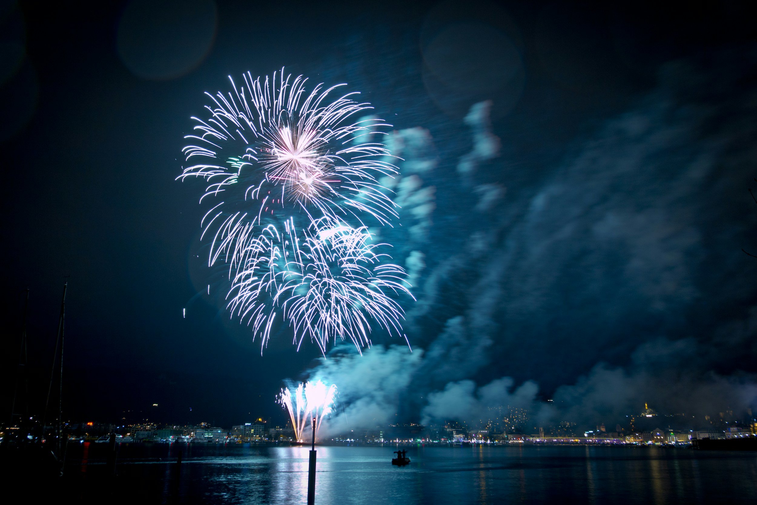 Lakeside 4th of July fireworks.