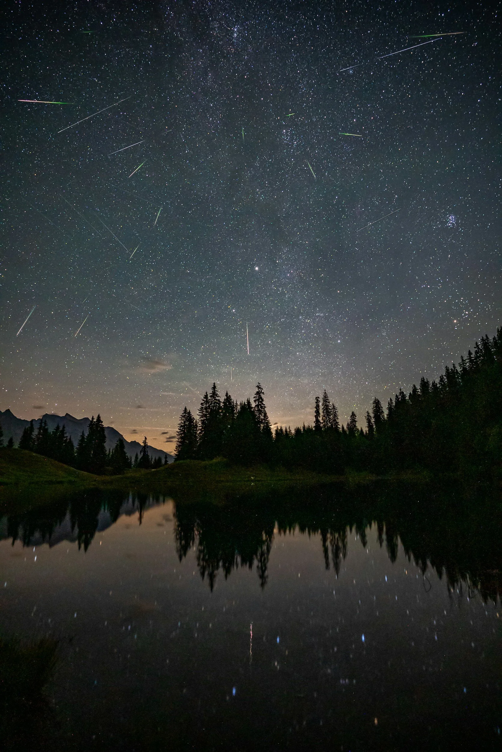 Adirondack dark skies and meteor shower.