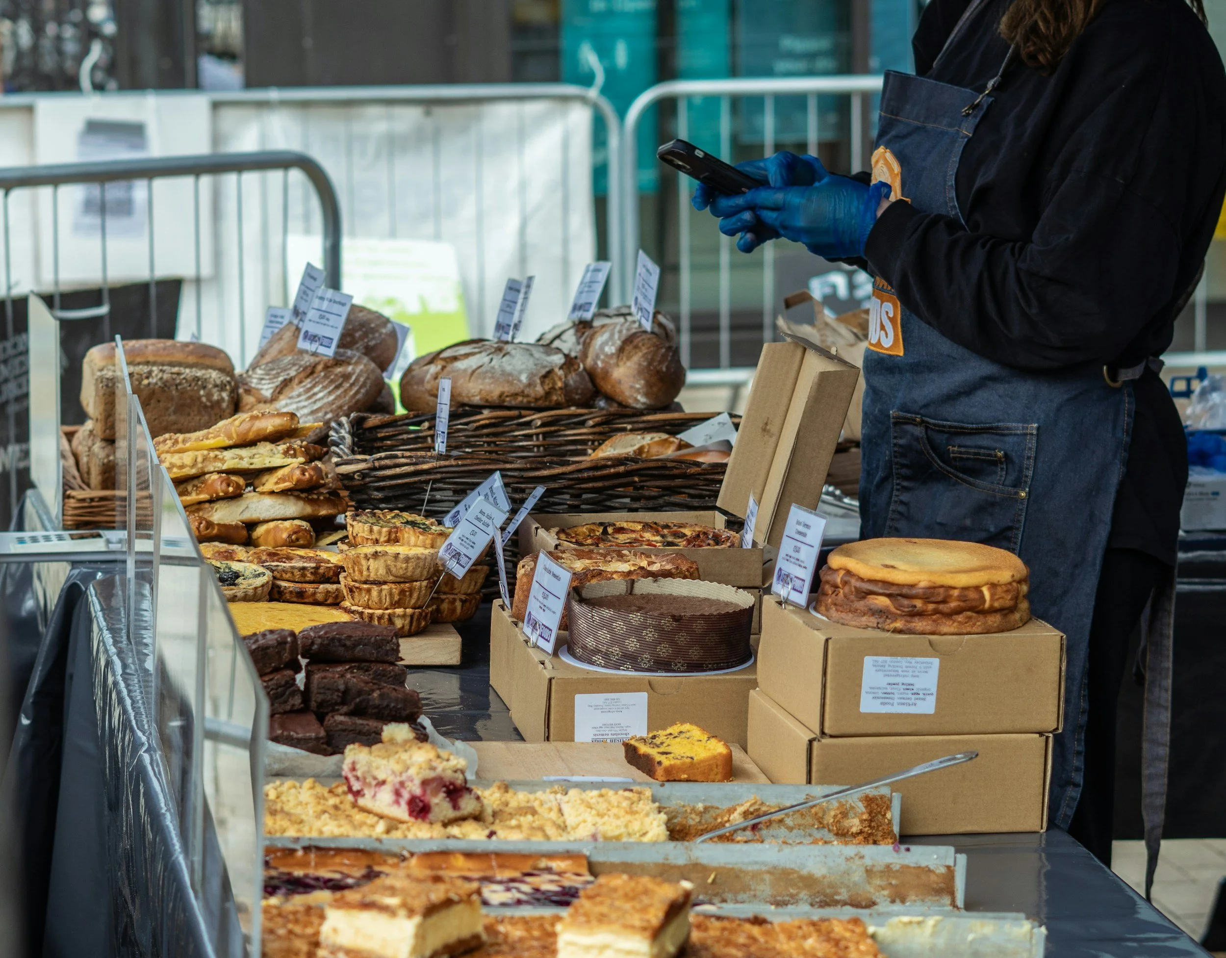 Homemade baked goods on sale at the Twigs Craft Fair