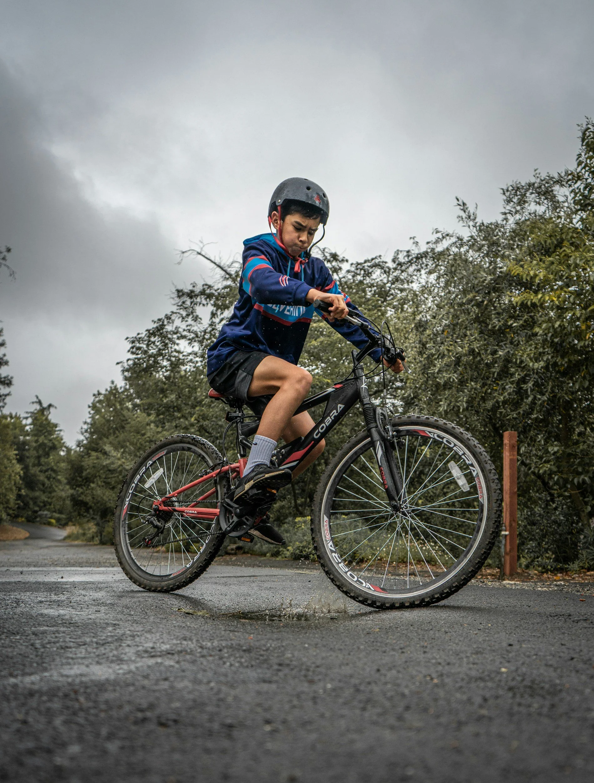 Kid Mountain Biking in the Adirondacks.