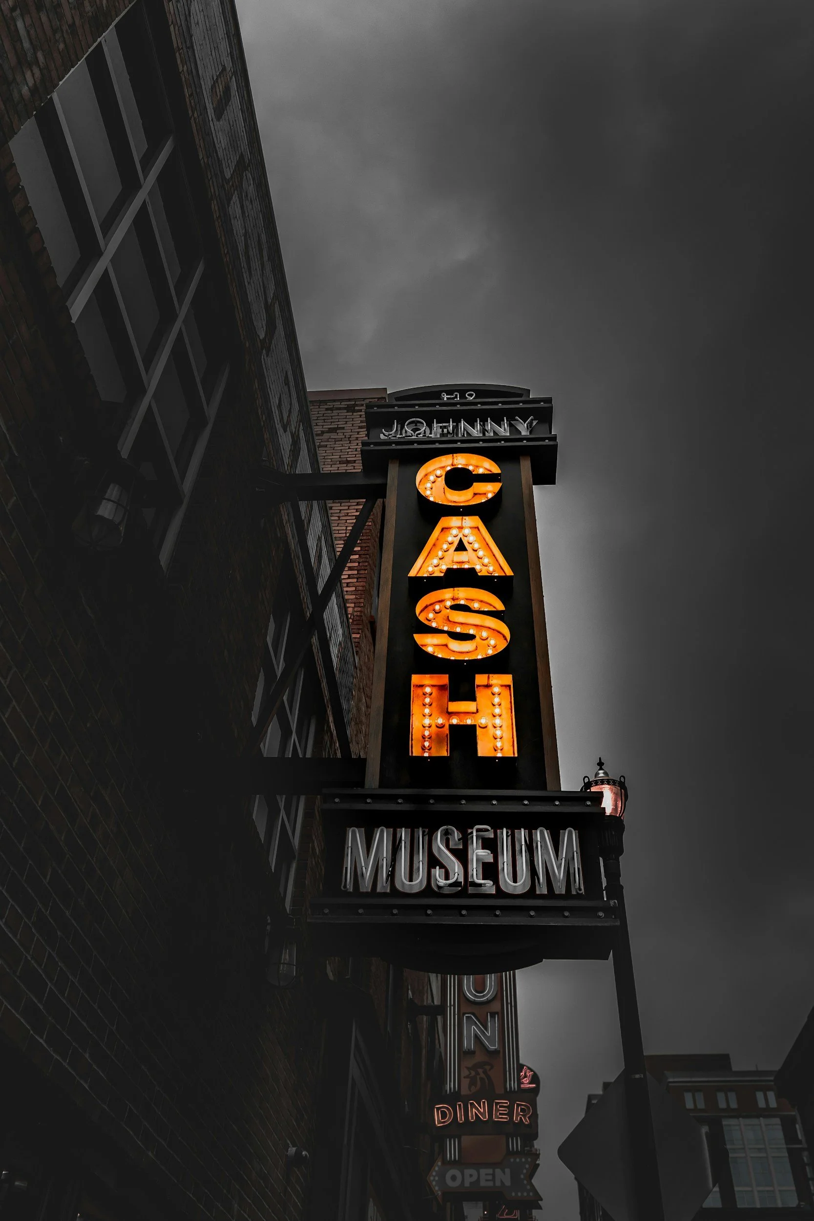 Sign from the Johnny Cash Museum