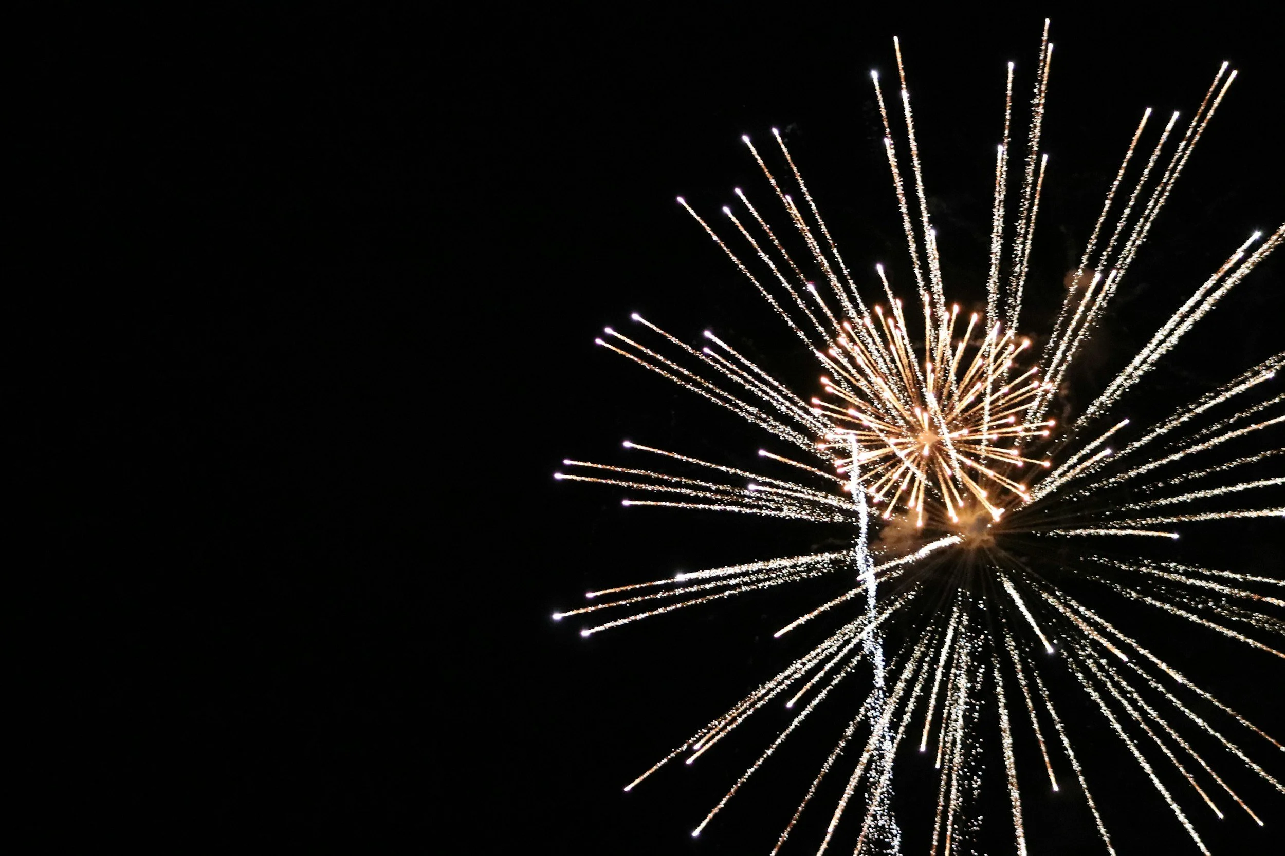 Fireworks on Labor Day Weekend.