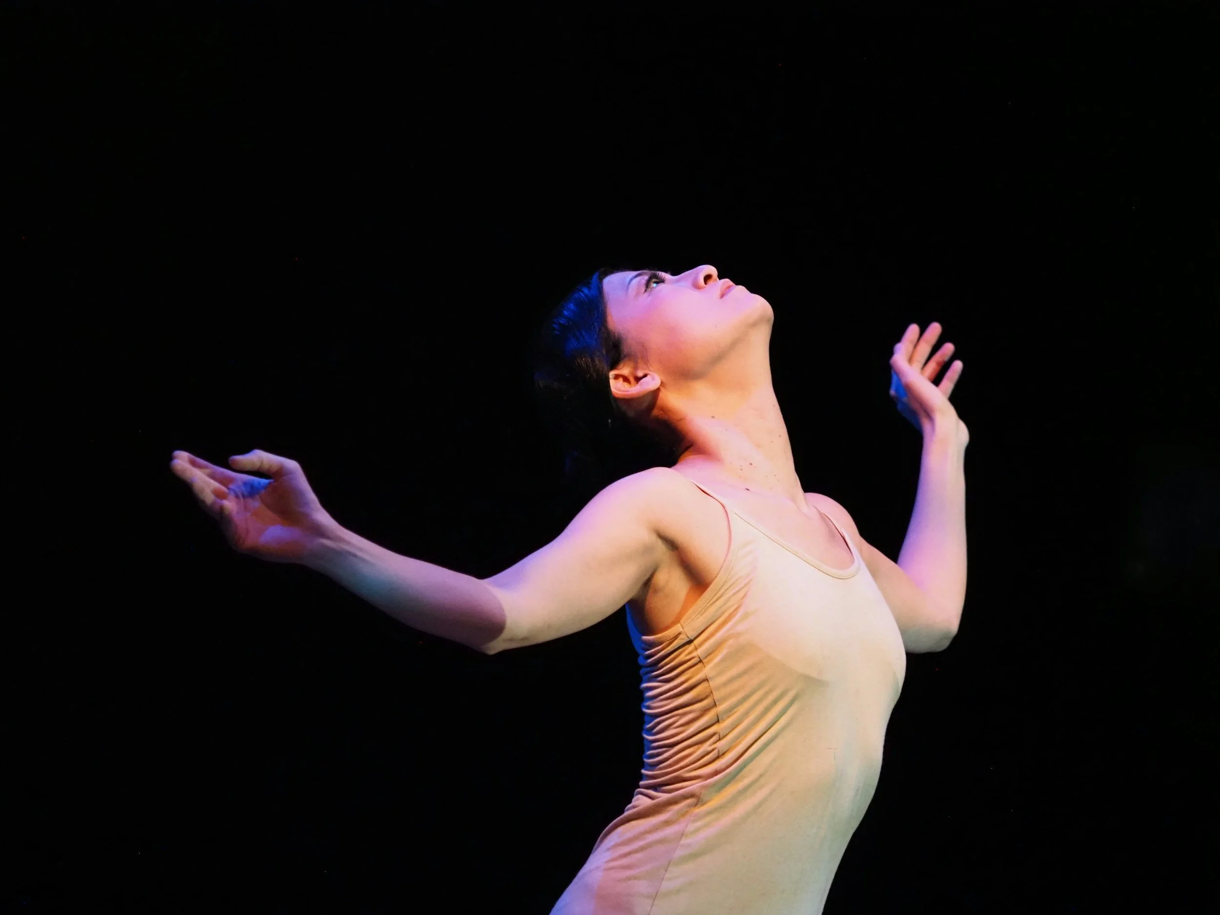 Female vocalist performing in a cabaret.