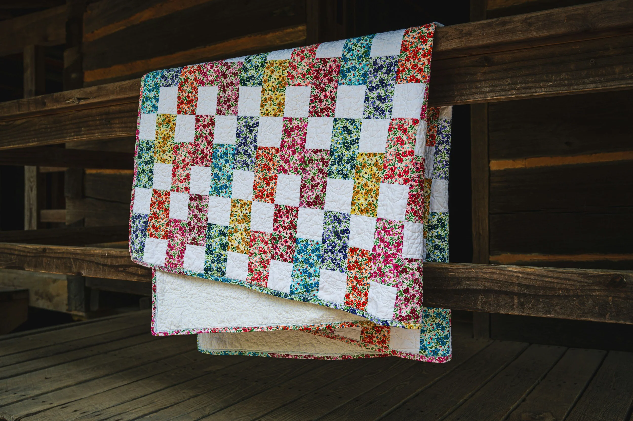 Hand-made quilt