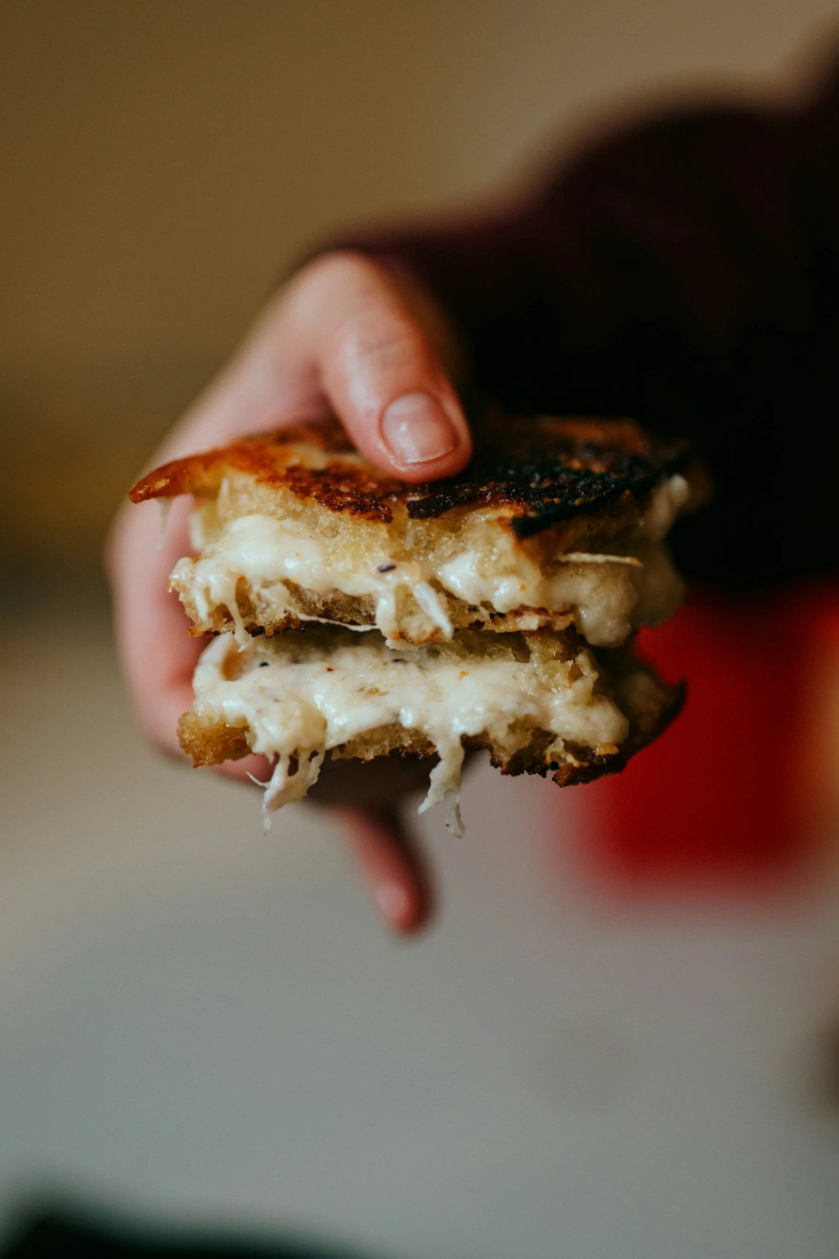 Grilled cheese sandwich.
