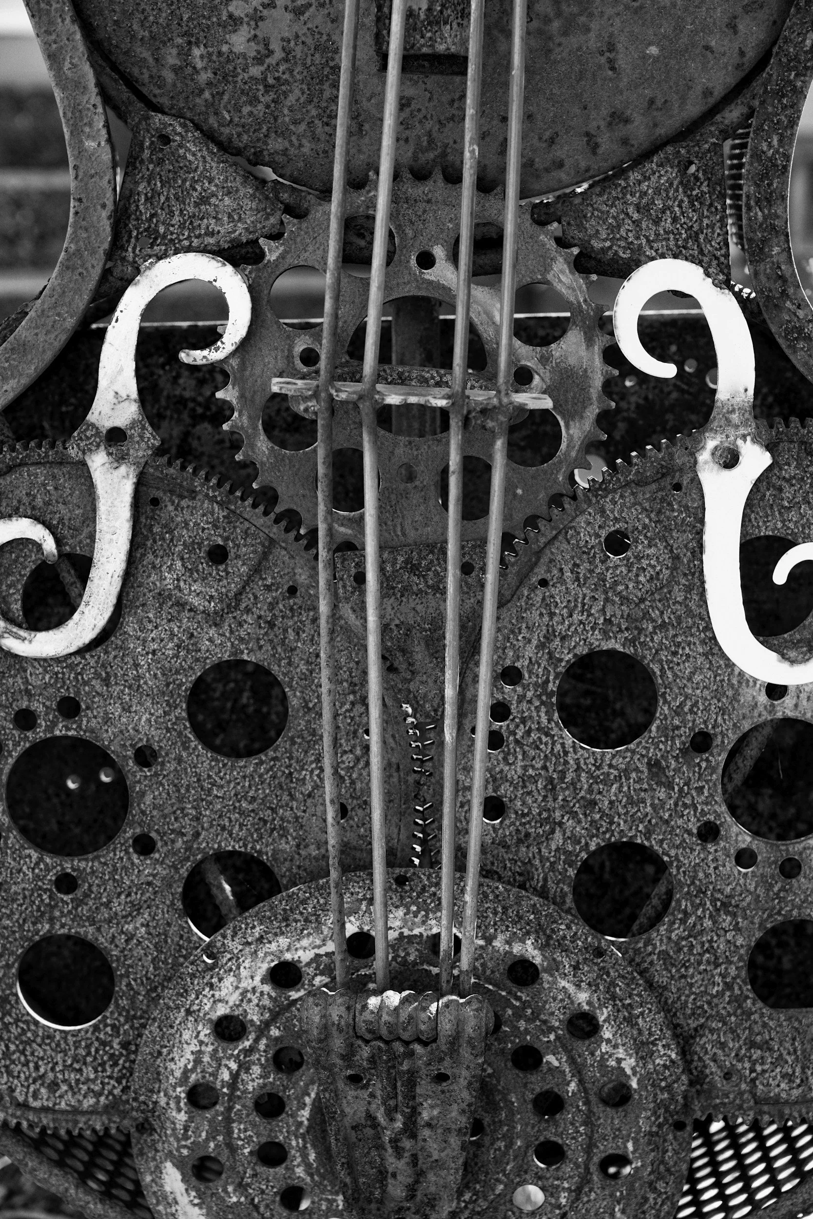 Abstract mechanism art.