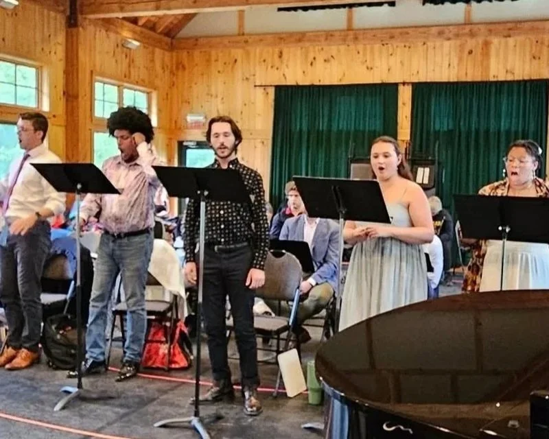 Rising stars of the opera world performing with the Seagle Festival in Ticonderoga.