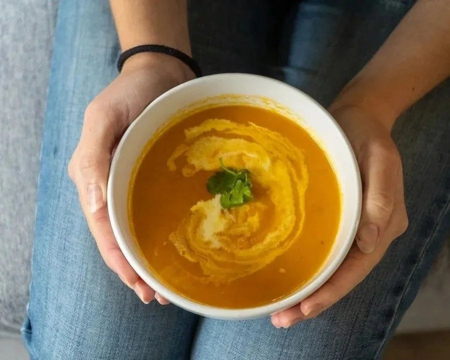 Bowl of warm soup served at Souper Saturday in Long Lake